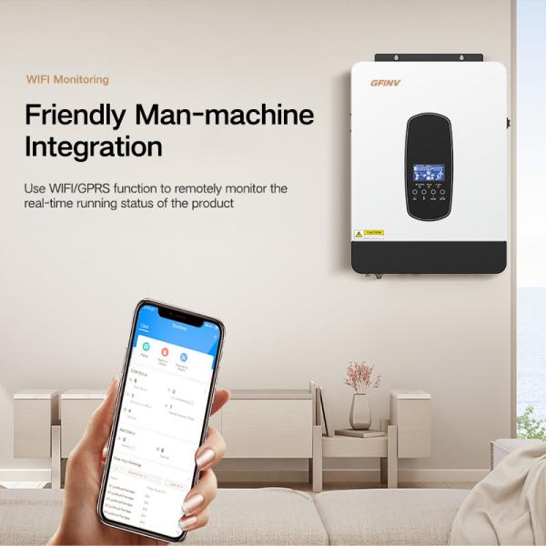 DC200V-750V Whole Home Solar Inverter 2kW-6kw 3 Phase Solar Inverter  IP65