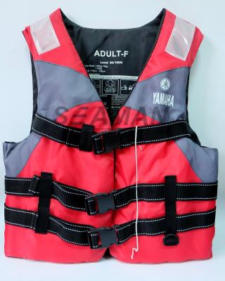 Nylon Polyester Red / Grey YAMAHA Life Jacket Water Sport Foam Life Vest