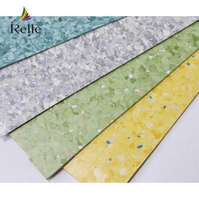 PUR revêtement Relle stock lot écologique PVC beige clair Vinyle sol antistatique pour le laboratoire