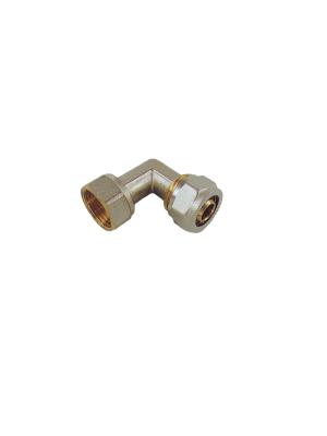 Fittings de compressão de latão sem vazamento 1/2' ISO 228 90 graus Cotovelo