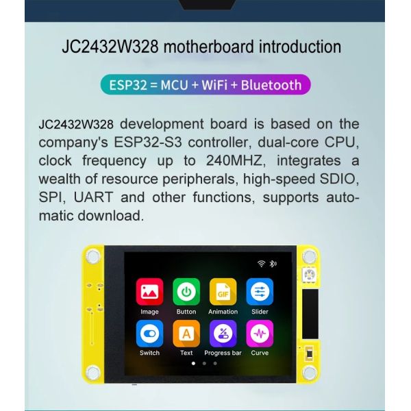 YZY ESP32 Display Module 4M FLASH 2.8 Inch 240*320 LCD Display Module With WIFi