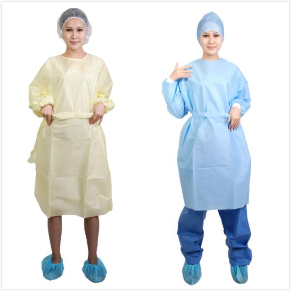 Anti Body Fluids Hospital Disposable Medical Gowns
