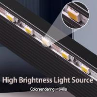 Lumière à double couleur à température de cob à trois fils à deux fils à lampe Mijia intelligente à trois couleurs sans éclairage de la salle de séjour Lumière linéaire à LED 24V