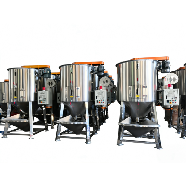 304 Stainless Steel Vertical Drying Mixer with 3KW Motor Power for Dual Function Drying and Mixing Plastic Granules