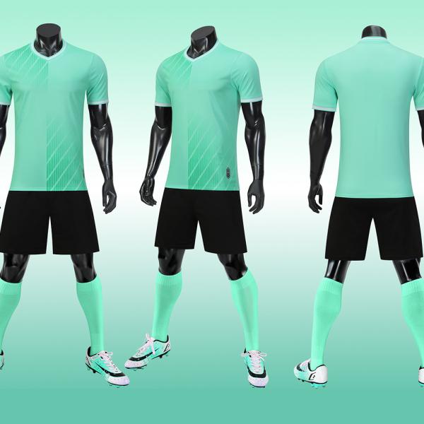 Jérsei respirável do grupo do futebol do ODM do OEM do peso leve liso seco rápido da camiseta de futebol