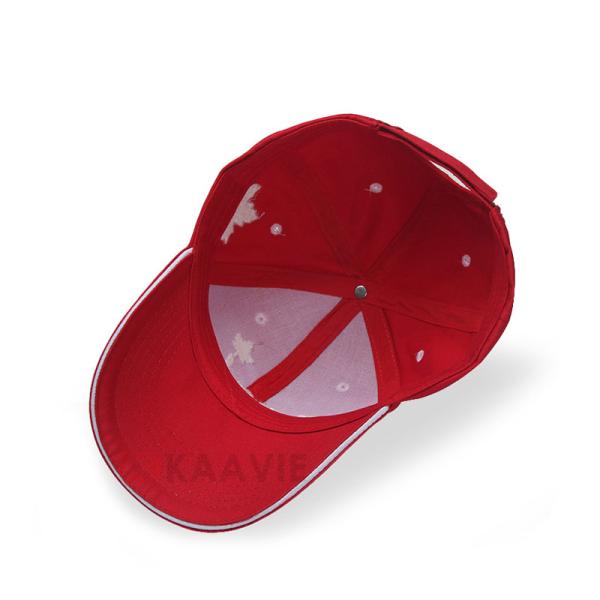 SGS 6 Panel Custom Embroidered Baseball Caps Canada Maple Leaves