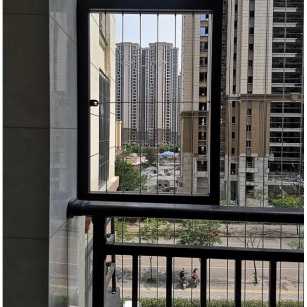 3mm Reel Steel Wire Balcony Grilles With 100kg Capacity Balcony Reel Grille