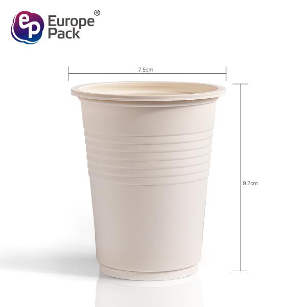 Europe-Pack eco friendly products cornstarch plastic 9 oz disposable water cup