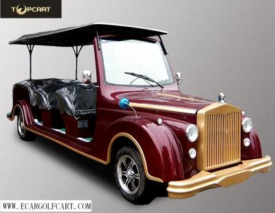 48V 8 Seater Electric Classic Car With Aluminum Chassis For Sightseeing