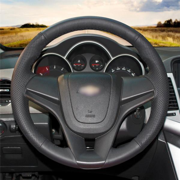 Car Accessories Black Artificial Leather Black DIY Steering Wheel Cover For Chevrolet Orlando 2010 2011 2012 2013 2014 2015