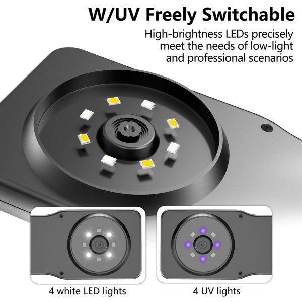 Digital Square Screen Vision Machine 4 Gear Magnification with Multi-light Source Memory Card Support