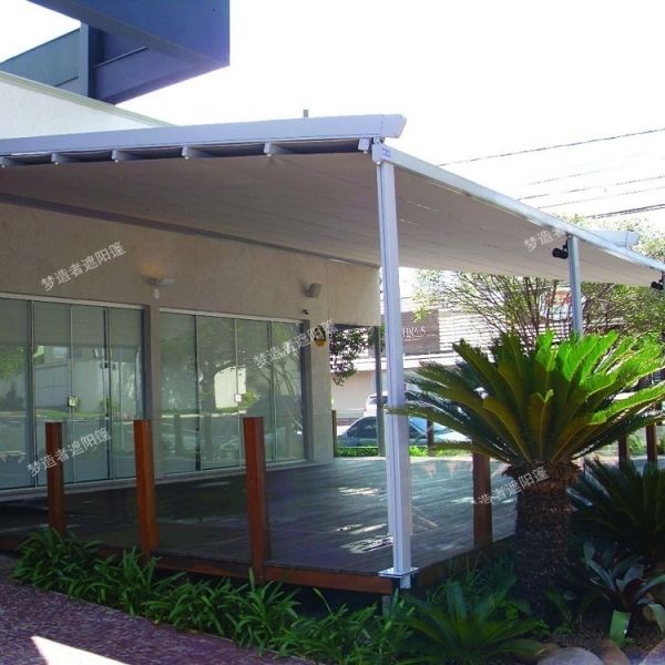 Voile d'ombrage rétractable en aluminium commercial de qualité supérieure, multifonctionnel et durable pour jardin/terrasse/tonnelle