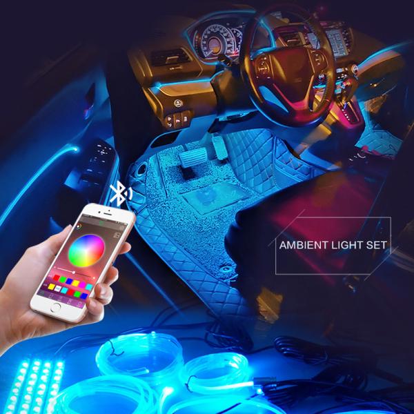 12V LED App Decorate 8M Interior Ambient Lights Optical Fiber