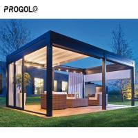 Modern Gazebo Outdoor Garden Motorized Louver Louvered Shade Bioclimatic Automatic Aluminum Retractable Pergola