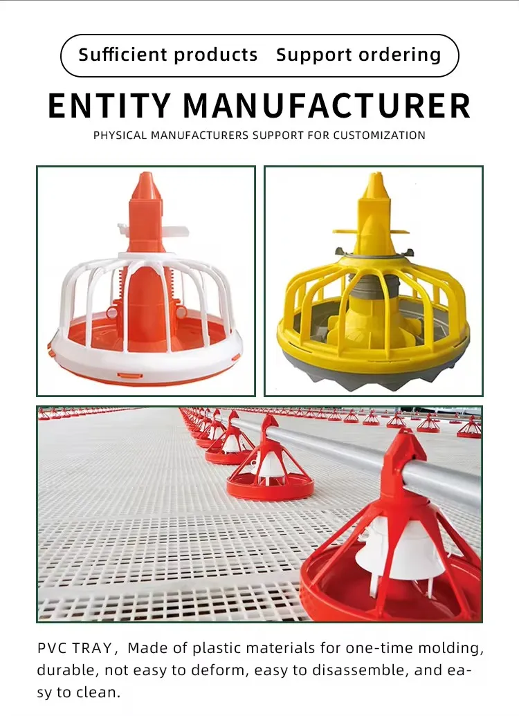 PP Material Automatic Poultry Feeding System Labor Saving For Chicken Care