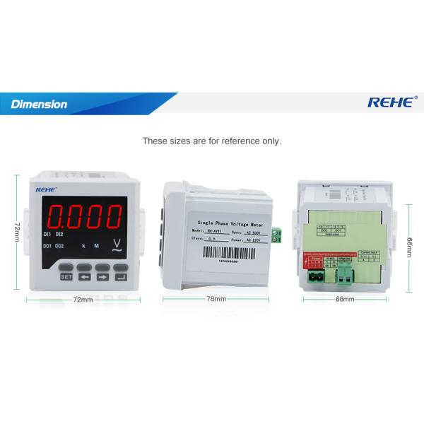 High quality Cheap Price LED AC/DC 0-500V Digital Panel Voltage Meter for solar panels