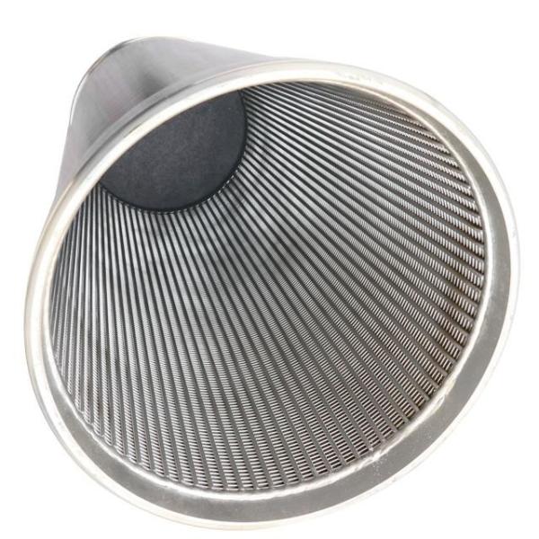 3.2x6mm Continuous Slot Vee Wire Wrapped Screen Pipe For Deep Well Drilling
