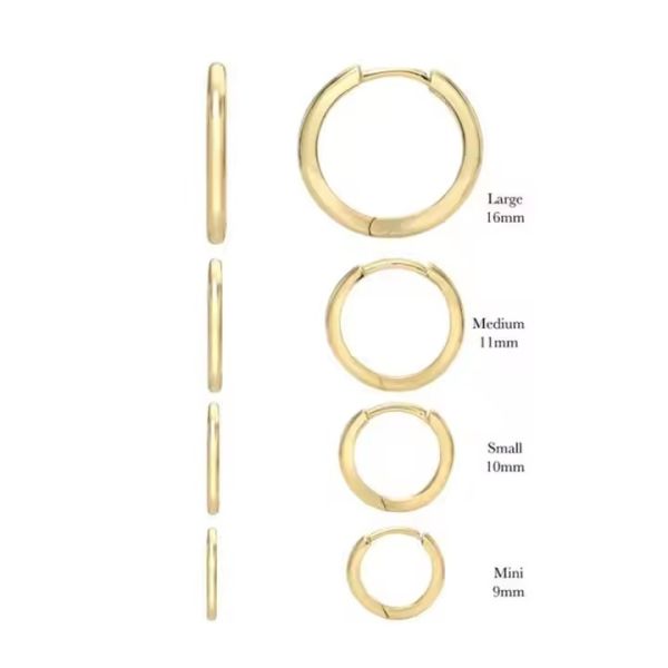 14K 18K  24KGold Plumeria Full Hoop Earrings A Must-Have for Your Jewelry Collection