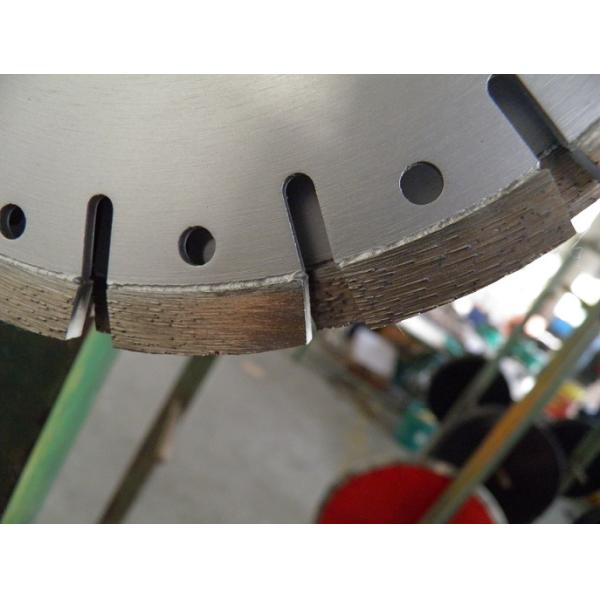 U Slot 210mm Tuck Point Diamond Blades With Decoration Hole Silver color