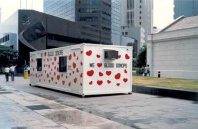 Cabana portátil da doação de sangue - proteção ambiental, móvel
