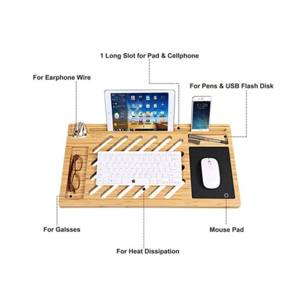 Um computador portátil de bambu é a adição perfeita ao seu quarto moderno.