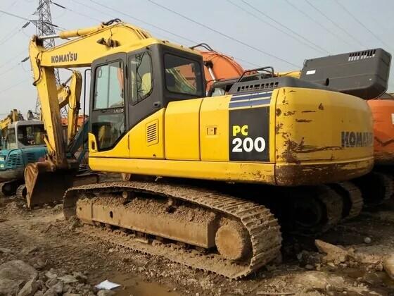 Used KOMATSU PC200-7 Tracked Excavator Original Paint Good Condition Japanese Made
