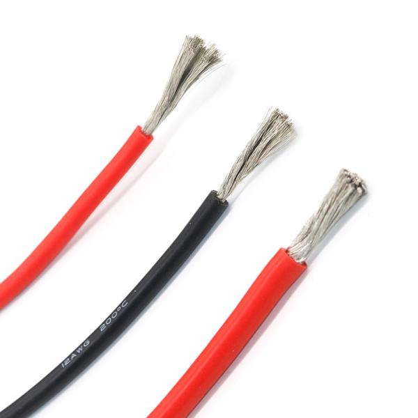 300/500v fio resistente ao fogo de alta temperatura de silicone em lata de cobre da ExactCables