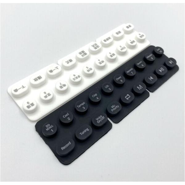 Waterproof Silicone Rubber Keyboard For Bluetooth Music Speaker