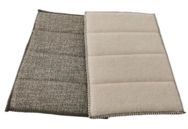 Esponja de limpeza do prato lavável da almofada da lavagem do prato da almofada de limpeza de 250gsm Microfiber