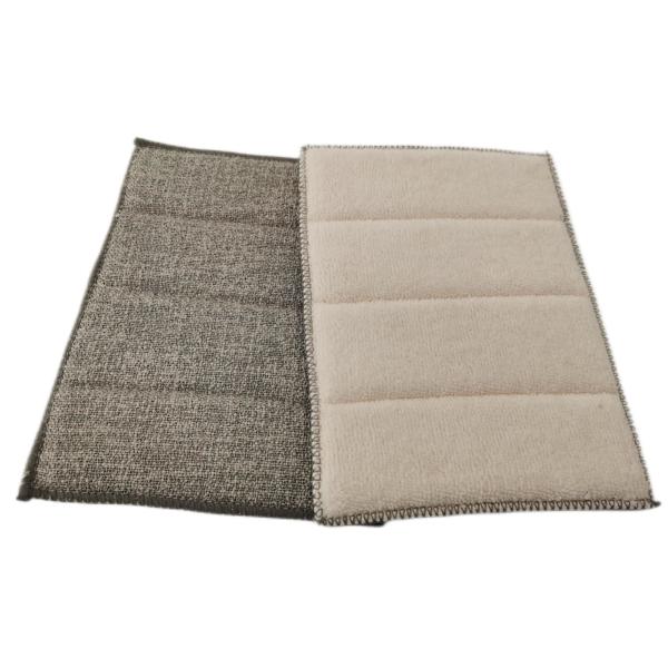 Scrub Sponge For Dishes 17x23cm Microfiber Lint Free Microfiber Cleaning Pad