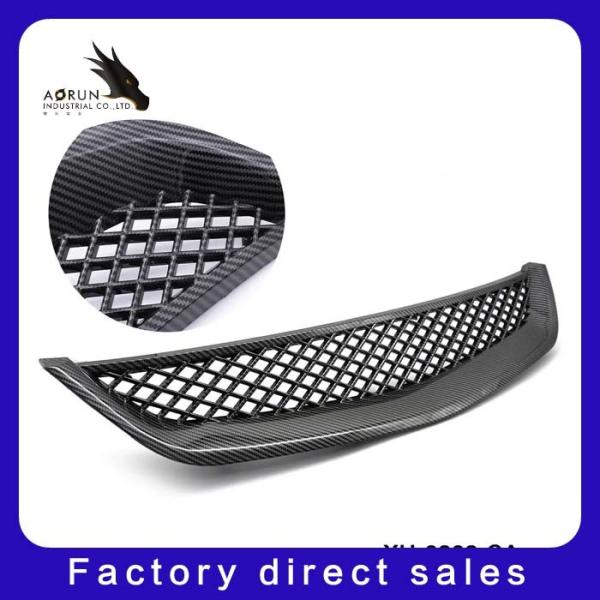 Car Front Grill Fits For 96 97 98 99 00 01 02 03 Civ Ic EK EJ ES CX JDM Type-R Style Bumper Kit ABS Plastic
