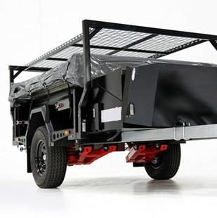 4 Person Off Road Adventure Trailer Camper All Terrain Tires On The Road And Off Road