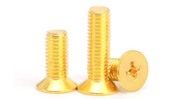 ISO4762 Brass Phillips Flat Head Screws DIN965 Countersunk Head Phillips Drive Machine Screws