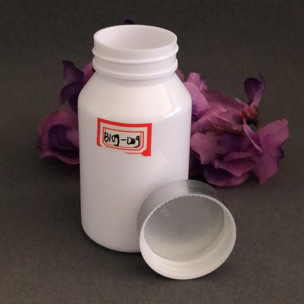 120cc Pet Health Product Plastic Capsule Bottle High Grade Metal Cap