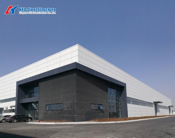 High Strength Bolt Connection Glass Curtain Wall Prefabricated Buildings For Shop Office Exhibition Commercial Center