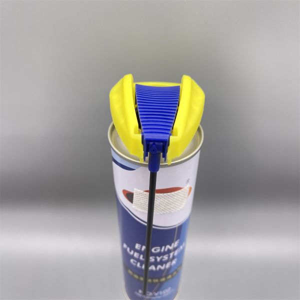 Safety-Focused Child-Resistant Aerosol Spray Trigger for Household Chemicals with Clear Usage Indicators