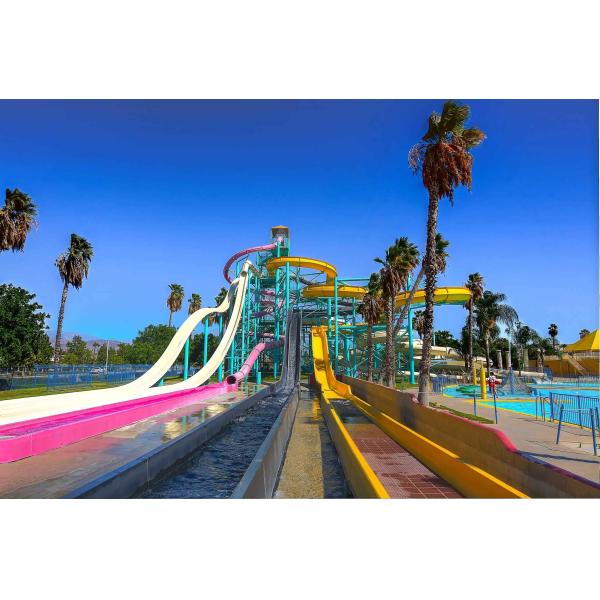 Kids Aqua Play Equipment 6mm Amusement Park Water Slide