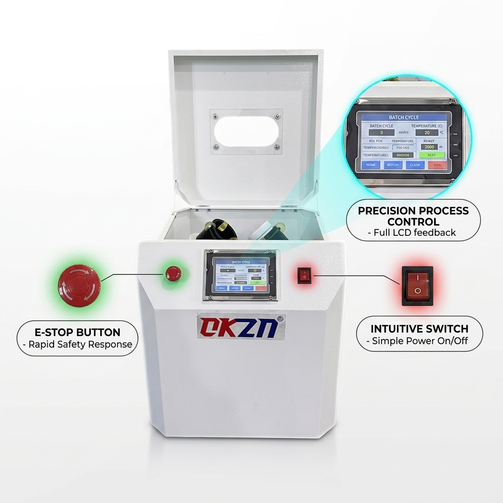SMT Solder Paste Printing Machine With PID Precise Temperature Control And Planetary Revolution + Rotation Stirring Via Smart Touch Screen