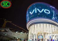 Ecrã LED transparente a cores inteiras P3.91 Janela de vidro montada para shopping