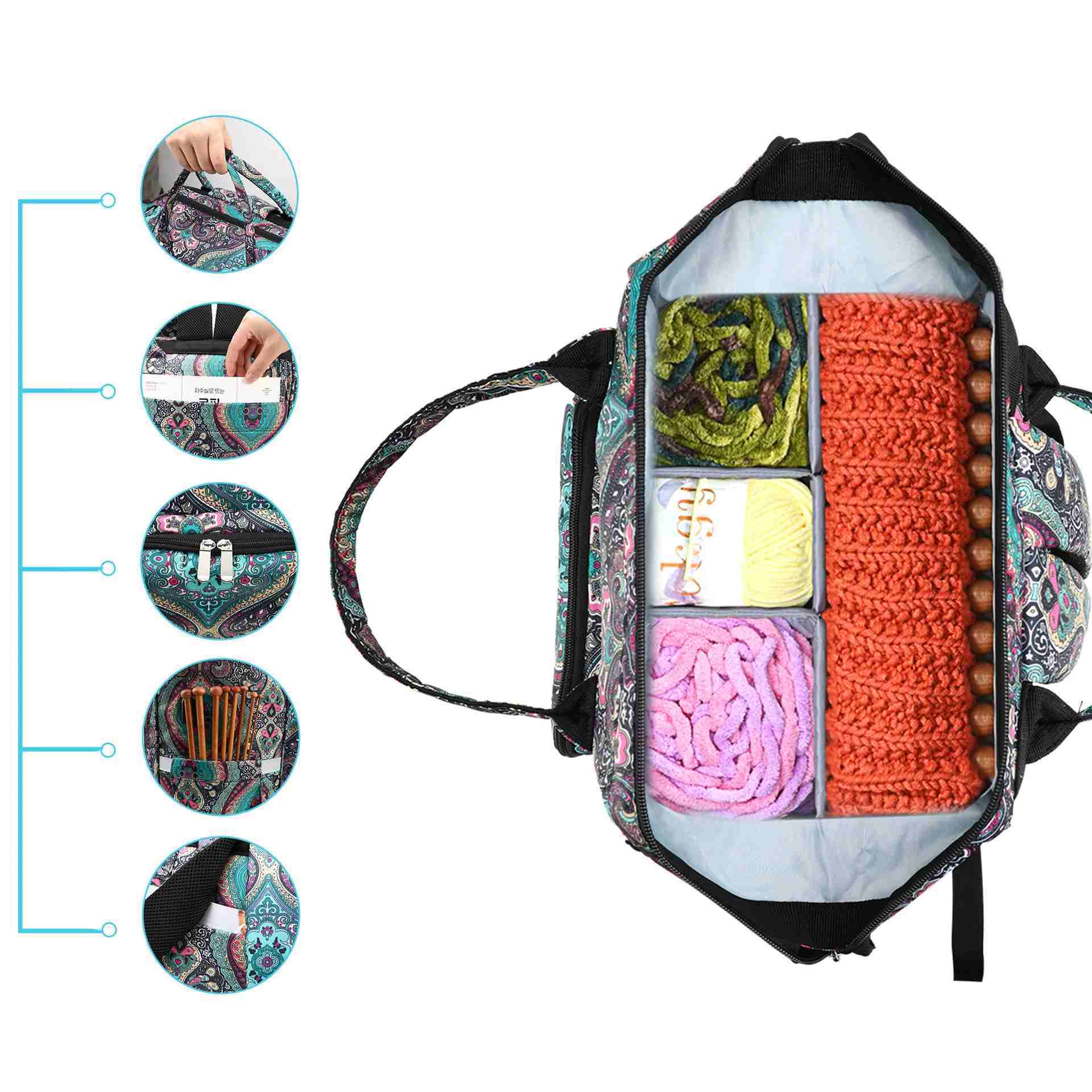 USB Portable 36 X 26 X 20 Cm Woven Fabric Tool Kit Storage Bag With Customizable Design
