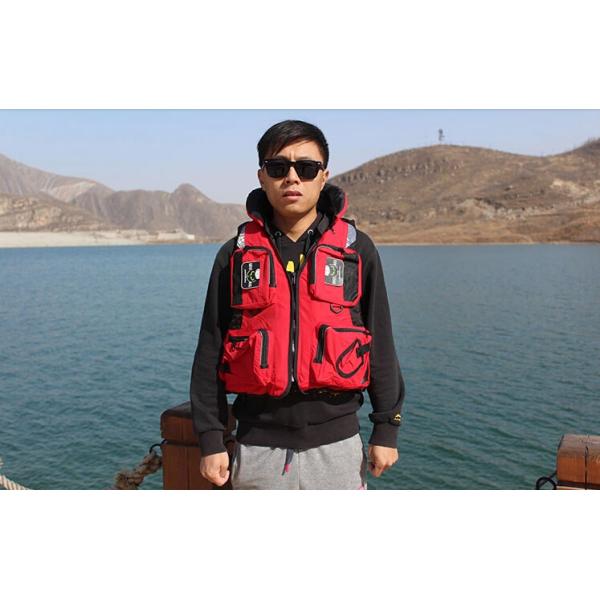 Спасательного жилета водных видов спорта нейлона спасательный жилет рыбной ловли спасательного водоустойчивого голубой для детей