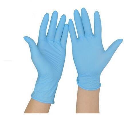 Anti Bacterial  Disposable Nitrile Gloves Smooth Nitrile Butadiene Gloves