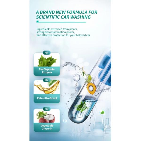 Productos de limpieza de automóviles biodegradables