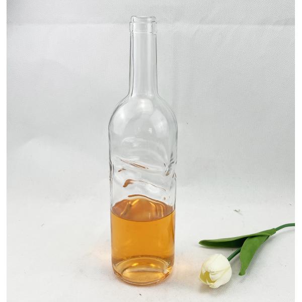 750ml Angel Hand Red Wine Glass Bottle with Cork Elegant and Functional Design