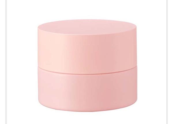 Round Pink 2oz 3oz Custom Glass Cosmetic Bottles Frosted Makeup Pump Bottle