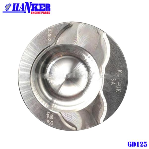 6151-31-2171 Excavator Engine Komatsu S6D125 Aluminium Alloy Piston Set