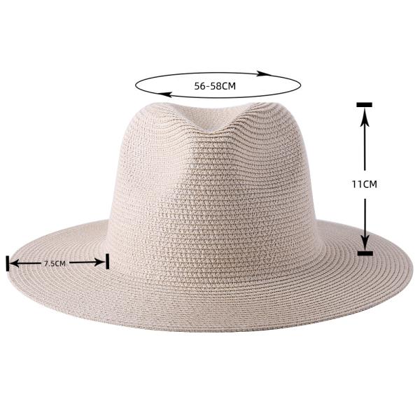 Women's  Straw Hat Foldable Panama Sunshade Hat Beach Hat