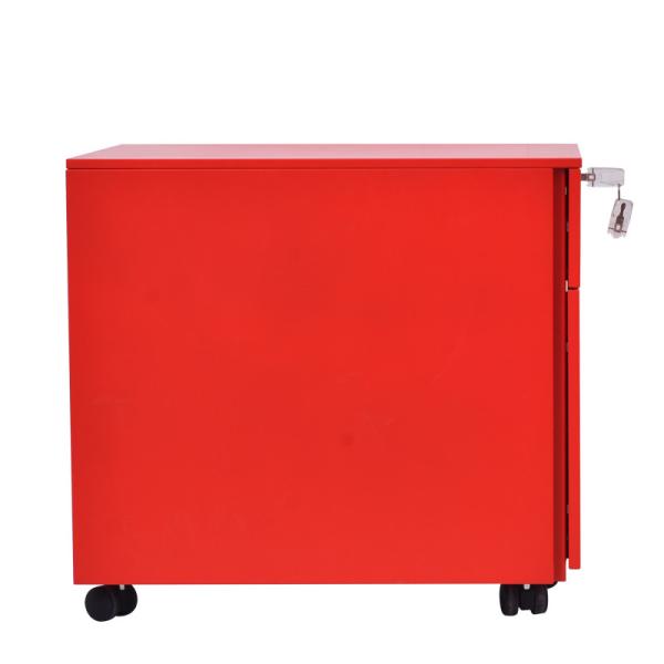 Storage 2 Drawer Steel Mobile Pedestal File Cabinet powder coating