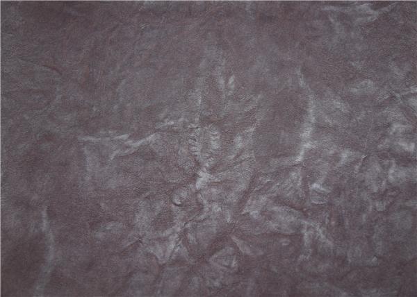 Wine Red Printed PU Synthetic Leather Embossed 0.55mm For Bags Hydrolysis Resistance