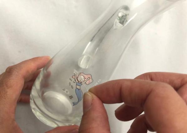 Long Durability Wet Transfer Stickers For Glass / Custom Wine Glass Decals